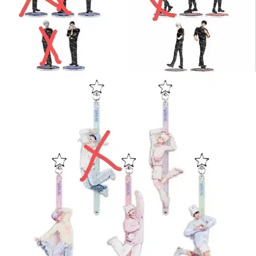 [SOLD OUT] 플레이브 스틱 키링 , 대쉬, 앙콘 아크릴 일괄 양도