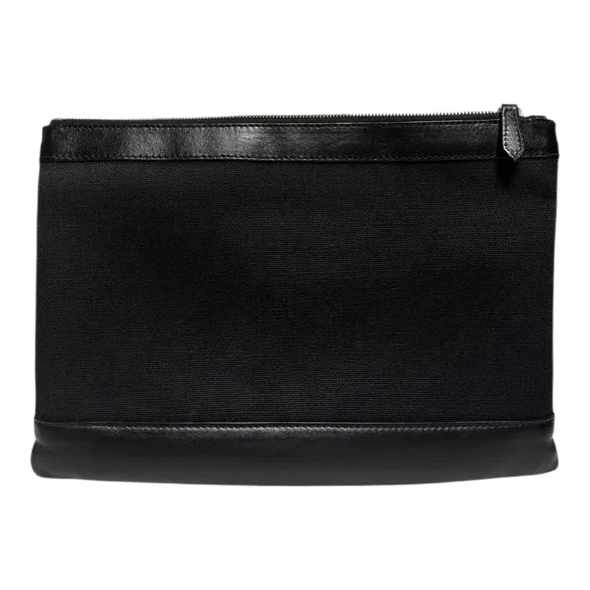[BUNJANG] Balenciaga Black Canvas Leather Clutch / [정품] 발렌시아가 블랙 캔버스 레더 클러치