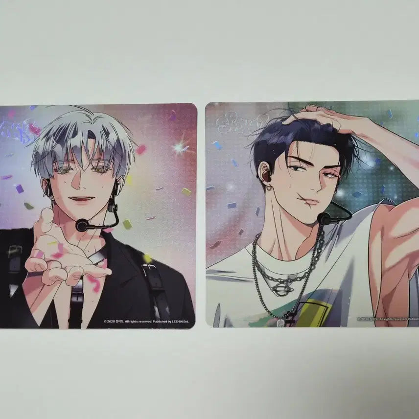 [BUNJANG] Sparkles Resin Stage Fancam Postcard Set A &amp; B - Pair 1 (Is You, My Lovely You) / 스파클즈 레진스테이지 직캠엽서 A,B 페어1세트-이사너 이리사랑스러운너