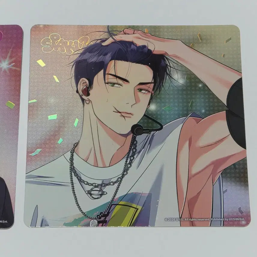 [BUNJANG] Sparkles Resin Stage Fancam Postcard Set A &amp; B - Pair 1 (Is You, My Lovely You) / 스파클즈 레진스테이지 직캠엽서 A,B 페어1세트-이사너 이리사랑스러운너
