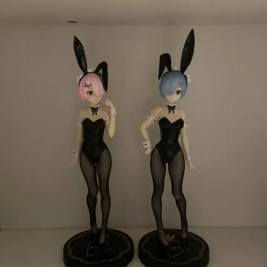 [BUNJANG] Re:Zero Rem Ram Bunny Girl Figure Set / 리제로 렘 람 바니걸 피규어 세트