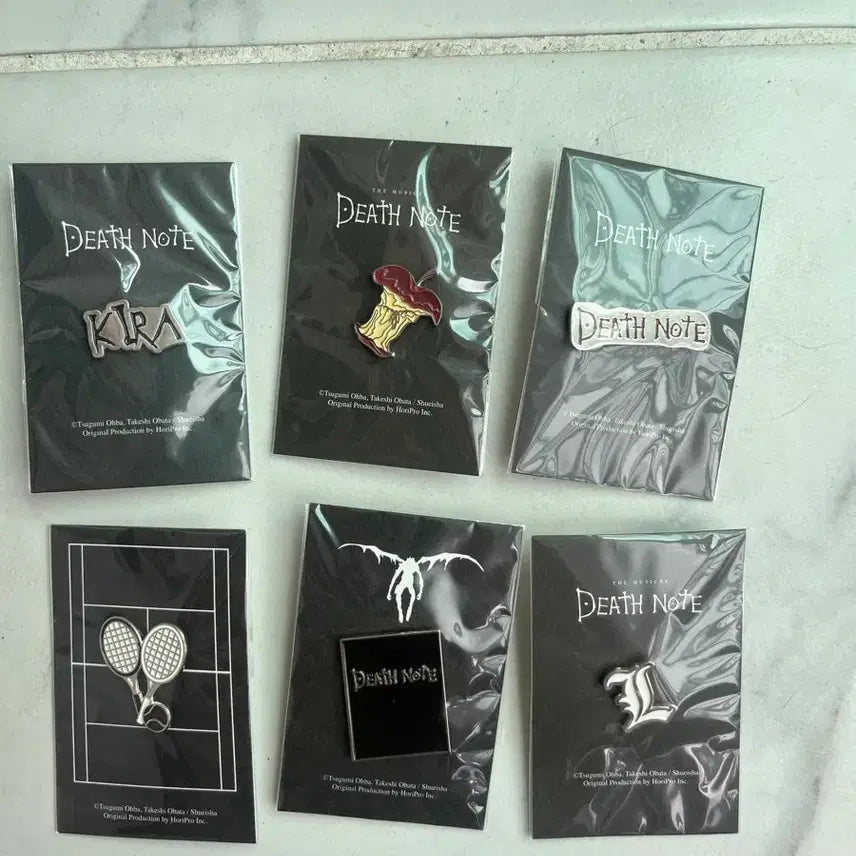 [BUNJANG] Death Note Musical MD Keychain &amp; Badge Set / 데스노트 뮤지컬 md 키링 뱃지 세트