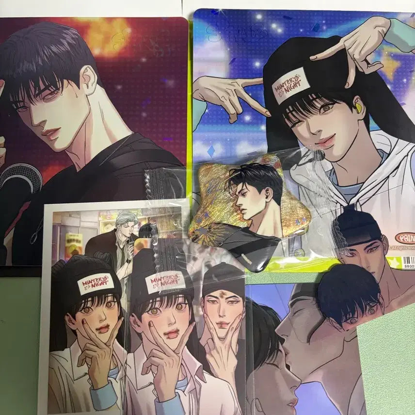 [BUNJANG] Y hullea (Yuhwa) Scroll Postcard Snap Pack 10 + Can Badge Bundle Set / 스파클즈팝업) 야화첩 엽서 스냅팩 10특 캔뱃지 일괄