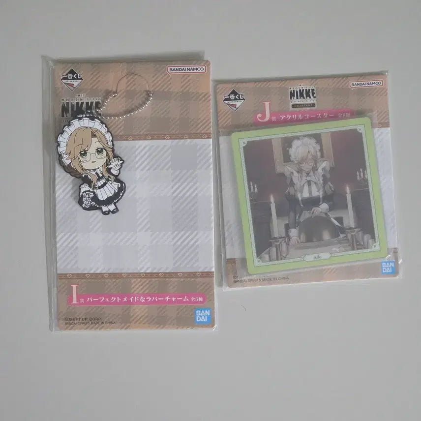 [BUNJANG] Nikey Aid Acrylic Coaster &amp; Rubber Keychain Set / 니케 에이드 아크릴 코스터+고무 키링