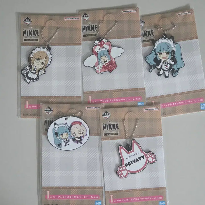 [BUNJANG] Nikke Ichiban Kuji Rubber Keychain Set (Chapter 7) / 니케 제일복권 I상 러버참 키링 전종