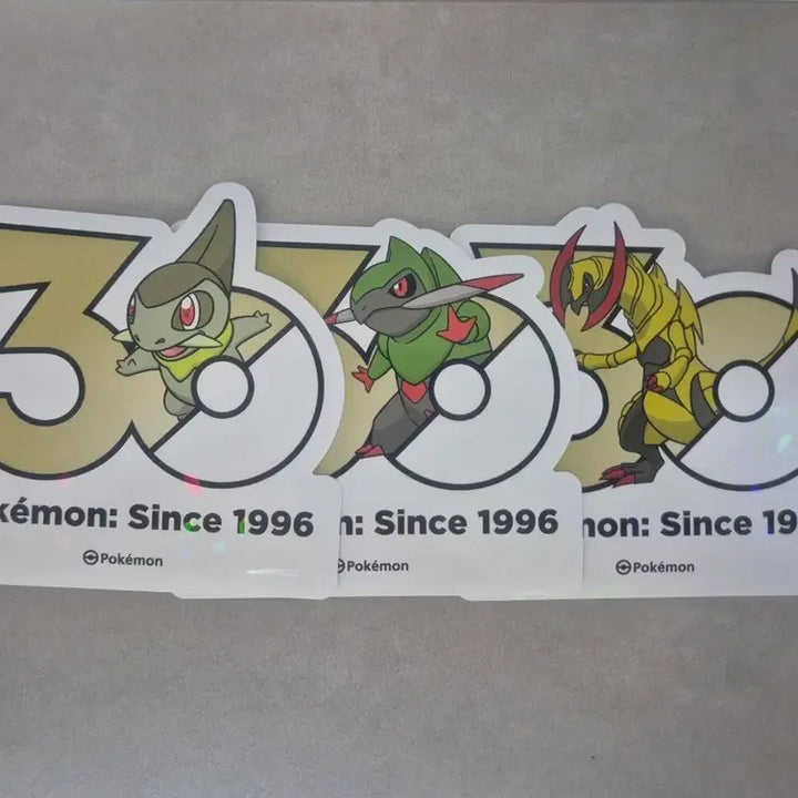 [BUNJANG] Pokemon 30th Anniversary Stickers - Torkoal, Groudon, Kyogre Set / 터검니 액슨도 액스라이즈 30주년 포켓몬 스티커