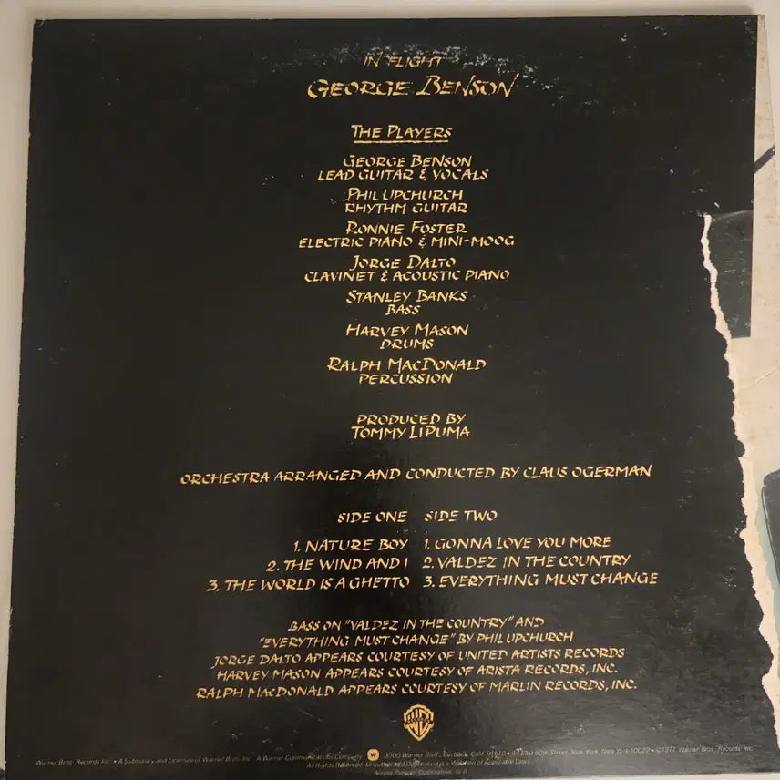 [BUNJANG] George Benson In Flight LP Vinyl Album / 추천 일본반 조지 벤슨 George Benson In Flight LP