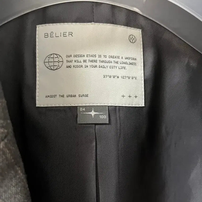 [BUNJANG] Bellier Nomad Stripe Jacket Grey / 벨리에 시티 노마드 스트라이프 자켓 그레이 4