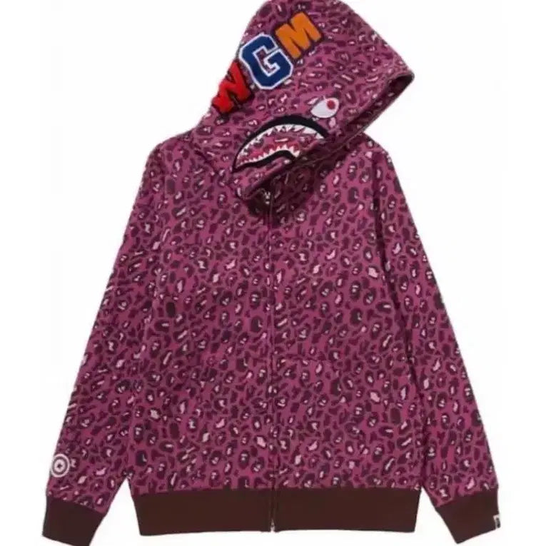 [BUNJANG] BAPE Leopard Hoodie Zip-Up / 베이프 bape 레오파드 후드집업