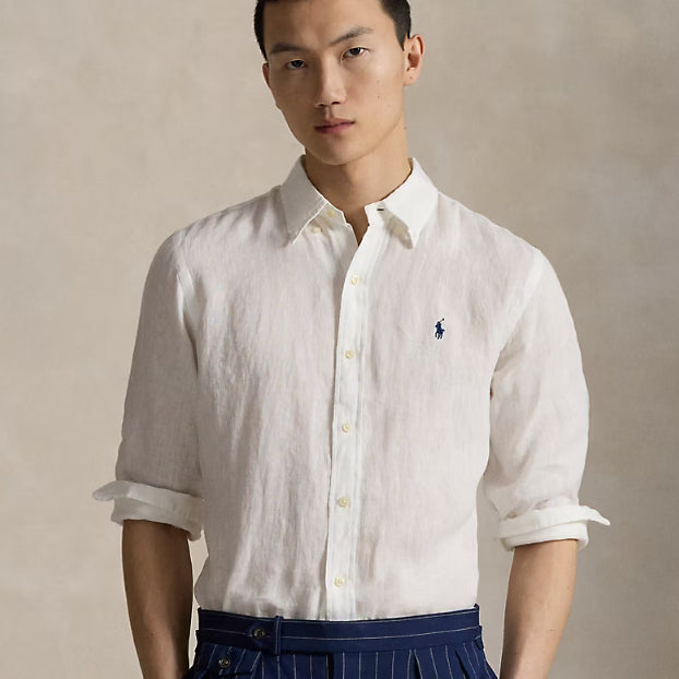 [BUNJANG] Polo Ralph Lauren Classic Fit Linen Shirt / 폴로 클래식핏 리넨 셔츠