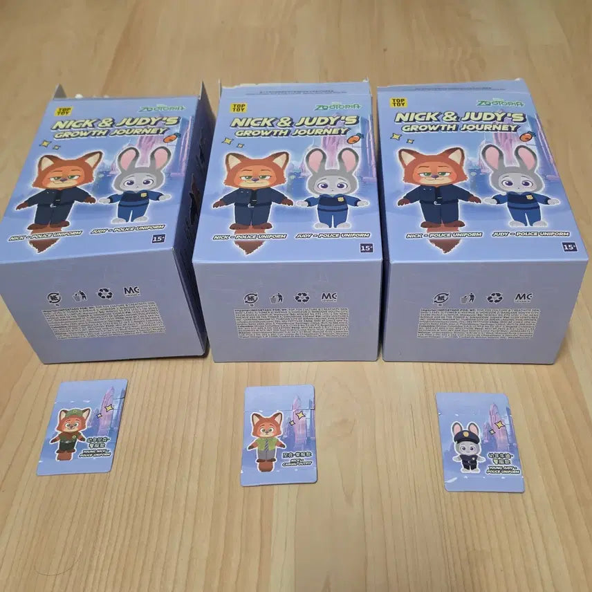 [BUNJANG] Top Toy Zootopia Judy &amp; Nick Plush Keychain / 탑토이 주토피아 주디,닉 인형키링