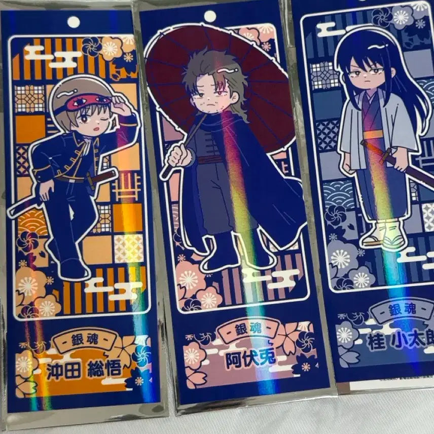 [BUNJANG] Gintama Yoshiwara Newtro Series Bookmark Bundle Set / 은혼 요시와라 뉴트로 시리즈 북마크 5장 일괄 판매