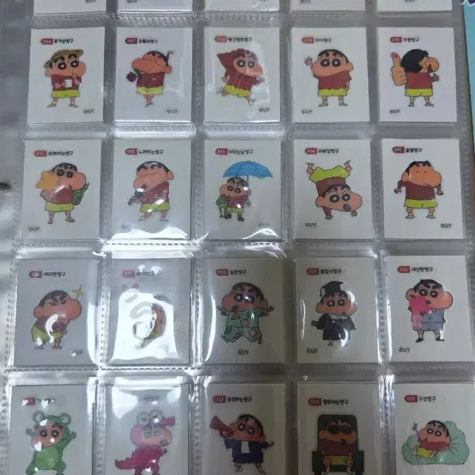 [BUNJANG] Crayon Shin-chan Jelly Seal Set (91 Types) / 짱구 젤리씰 91종 전종 판매