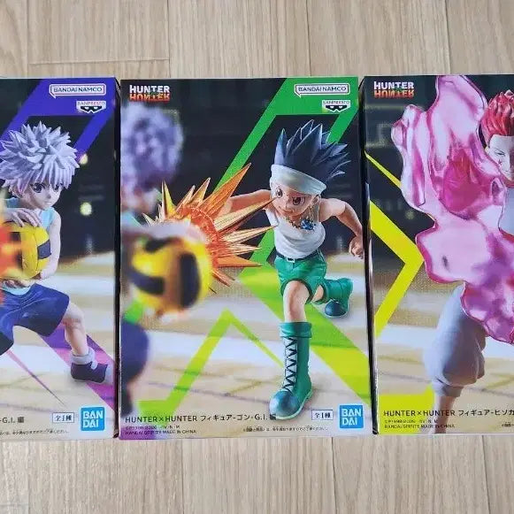 [BUNJANG] Banpresto Hunter x Hunter G.I. Arc Gon, Killua, Hisoka Figure Bundle (Sealed) / 헌터x헌터 반프레스토 곤/키르아/히소카 G.I.편 3종 일괄(미개봉)
