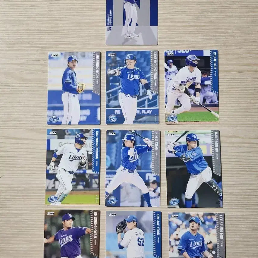 [BUNJANG] Samsung Lions KBO Player Trading Cards Bundle Set / 2026 KBO 삼성 선수 카드 알파벳, 일반(일괄판매)