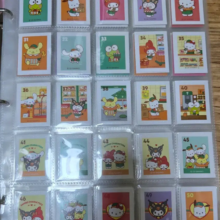 [BUNJANG] Sanrio Stamp Stickers Full Set / 산리오 우표씰 전종