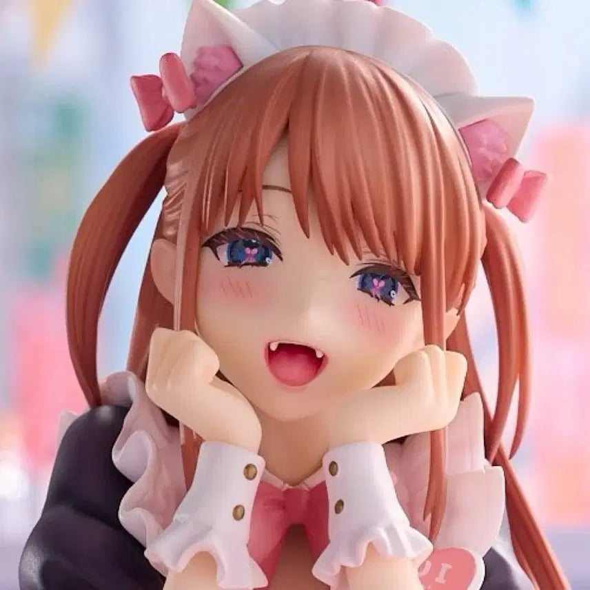 [BUNJANG] Yui-chan Figure Maid Cafe Illustration Pink Charm / 택포 핑크챰 일러스트 메이드 카페의 유이짱 미소녀 피규어 판매 핑꾸 방꾸