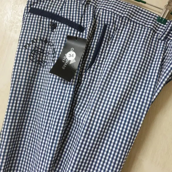 [BUNJANG] Oma Sharif Checked Pattern Golf Pants (Size 34) / 오마샤리프 체크 패턴 골프 바지 34