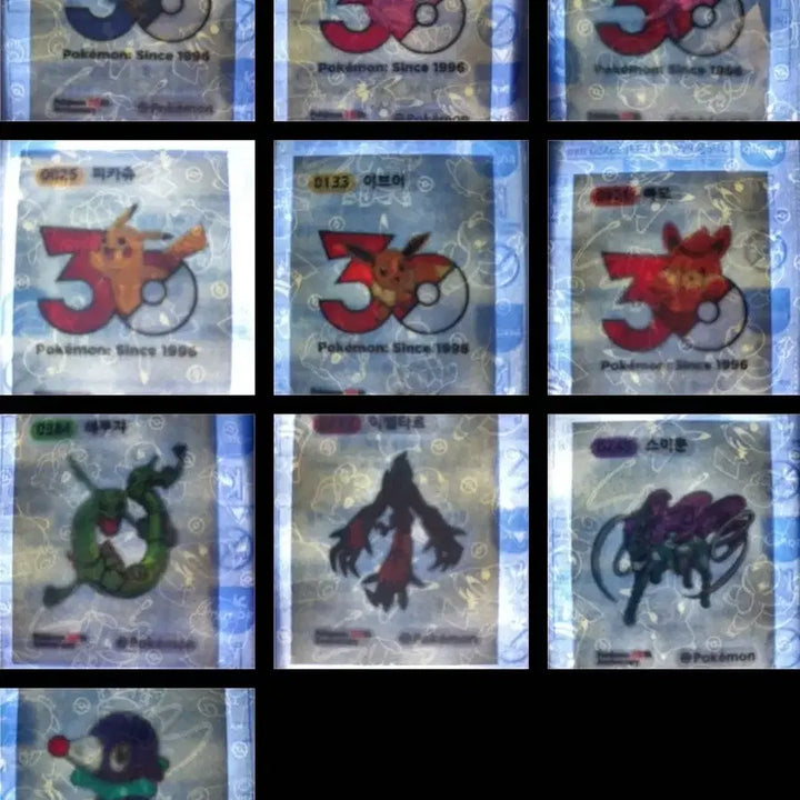 [BUNJANG] Pokemon Art Sealed Ttimbus Seal / 포켓몬 시즌5 피카츄 꼬부기 이상해씨 이벨타르 띠부 판매