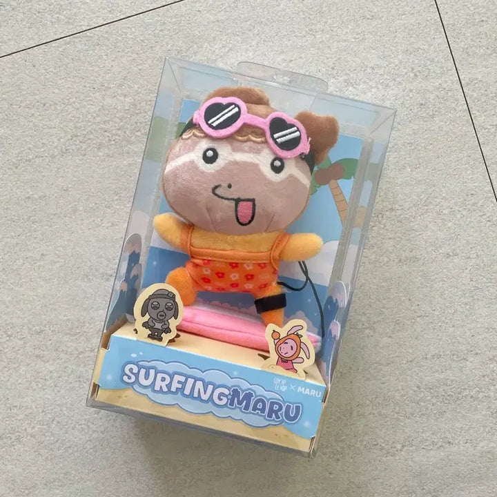 [BUNJANG] Looploop Maru is a Puppy Surfing Keyring (Swimming) / (루프루프/새상품) 마루는 강쥐 서핑 키링 (수영)