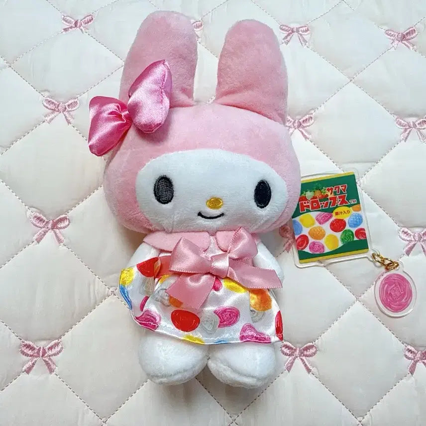 [BUNJANG] Sanrio My Melody Mascot Keychain (Candy Drops Collaboration) / 마이멜로디 마스코트 인형 키링(캔디드롭스 콜라보)