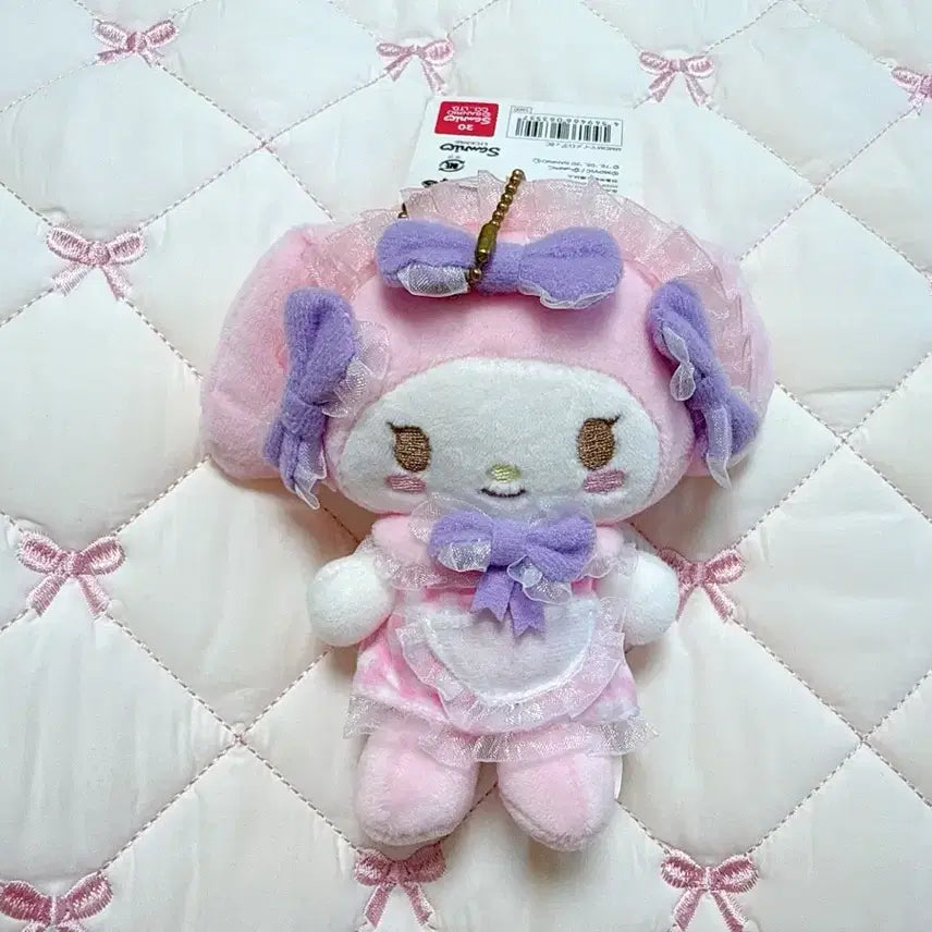 [BUNJANG] My Melody Dolly Mix Mascot Plush Keychain Set / 마이멜로디 돌리믹스 마스코트 인형 키링 2종 일괄
