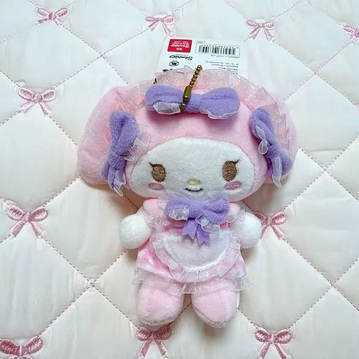 [BUNJANG] My Melody Dolly Mix Mascot Plush Keychain Set / 마이멜로디 돌리믹스 마스코트 인형 키링 2종 일괄