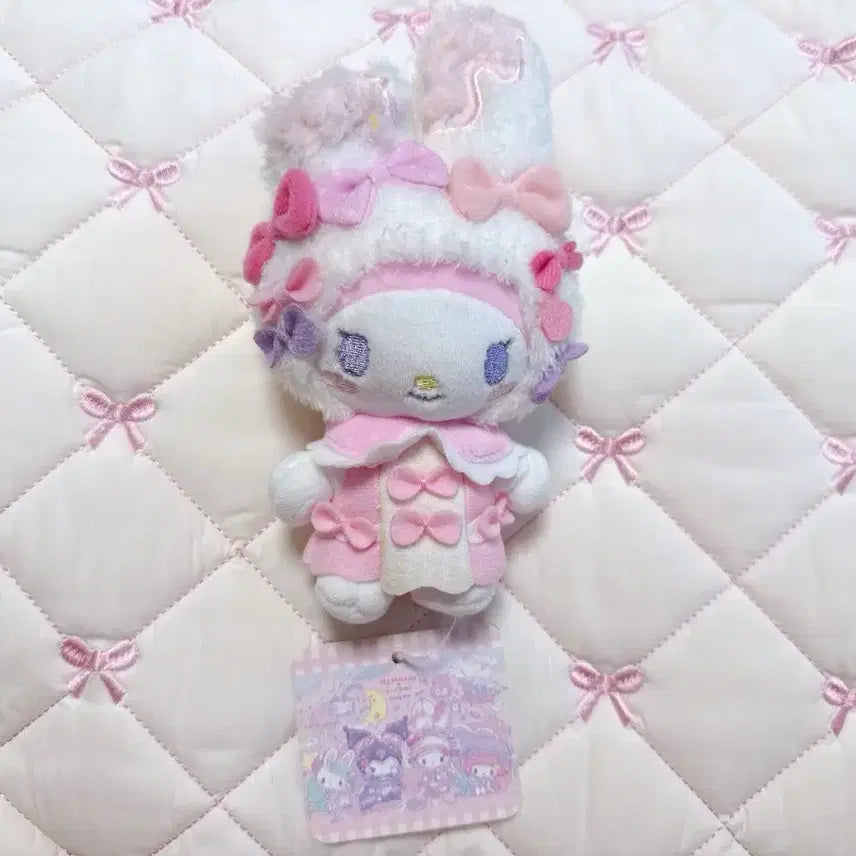 [BUNJANG] My Melody Dolly Mix Mascot Plush Keychain Set / 마이멜로디 돌리믹스 마스코트 인형 키링 2종 일괄