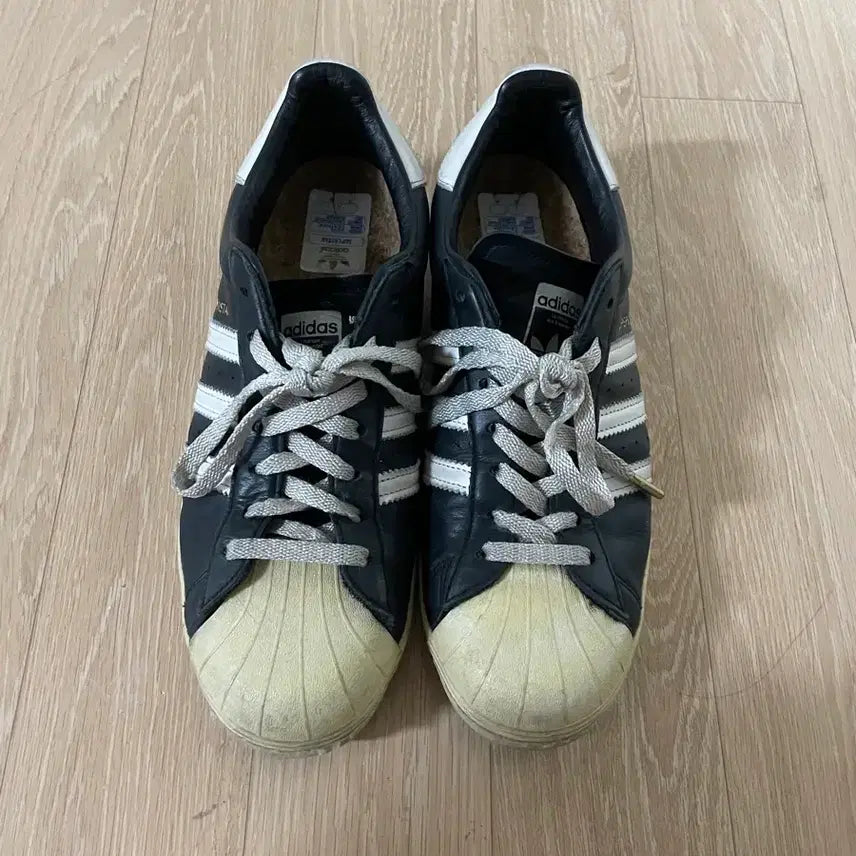 [BUNJANG] Adidas Superstar Premium Black White Shoes / 아디다스 슈퍼스타 프리미엄 블랙 화이트
