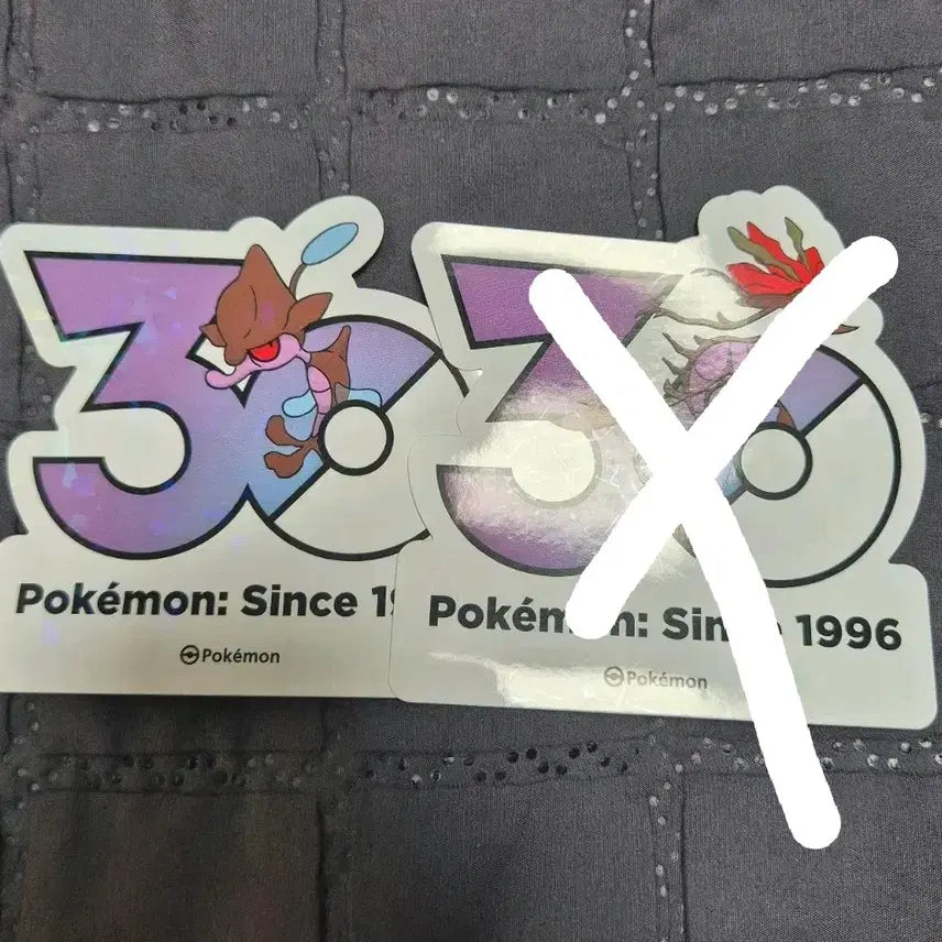 [BUNJANG] Pokemon 30th Anniversary Sticker Set / 포켓몬 30주년 기념 스티커 수레기 판매/교환