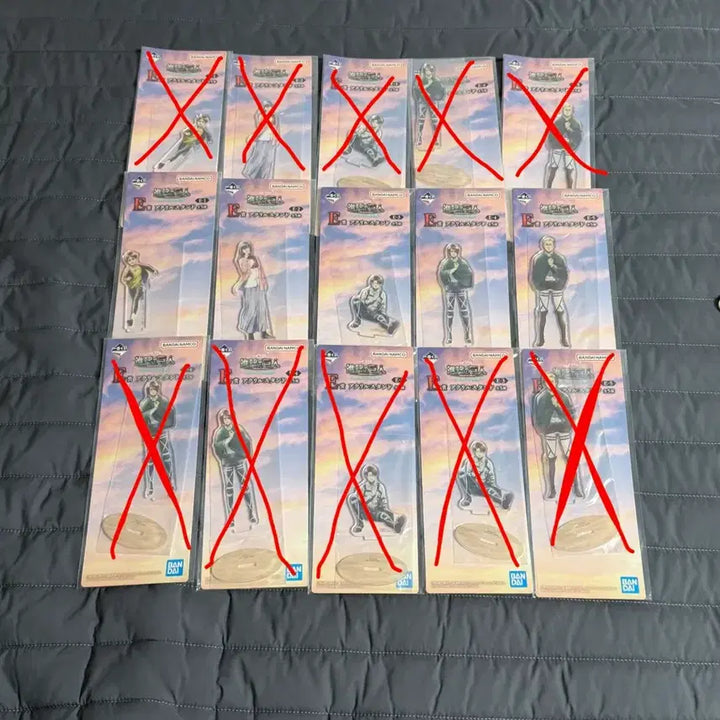 [BUNJANG] Attack on Titan Ichiban Kuji E Prize Acrylic Stand Full Set (5 Types) / (5종 풀셋가격) 제일복권 진격의 거인 각자의 결의 E상 아크릴 스탠드