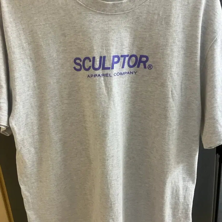 [BUNJANG] Sculptor Melange Grey Short Sleeve T-Shirt / [옷장비움] 스컬프터 반팔 티셔츠 멜란지 그레이