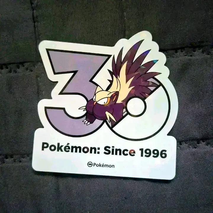 [BUNJANG] Pokemon 30th Anniversary Skuntank Sticker / 포켓몬 30주년 기념 스티커 스컹탱크 판매/교환