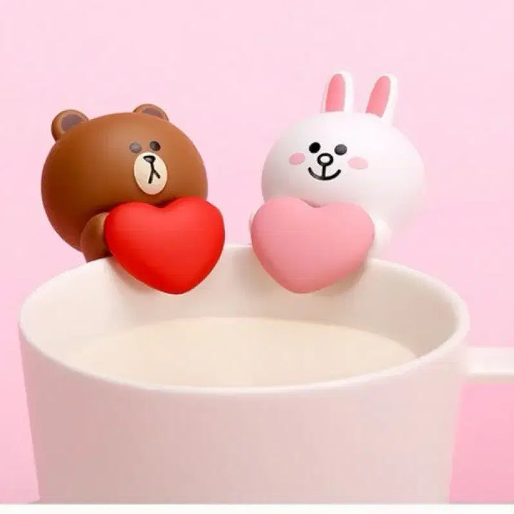 [BUNJANG] Line Friends Brown &amp; Cony Cup Figure (Sealed) / (미개봉) 라인프렌즈 브라운&amp;코니 컵피규어