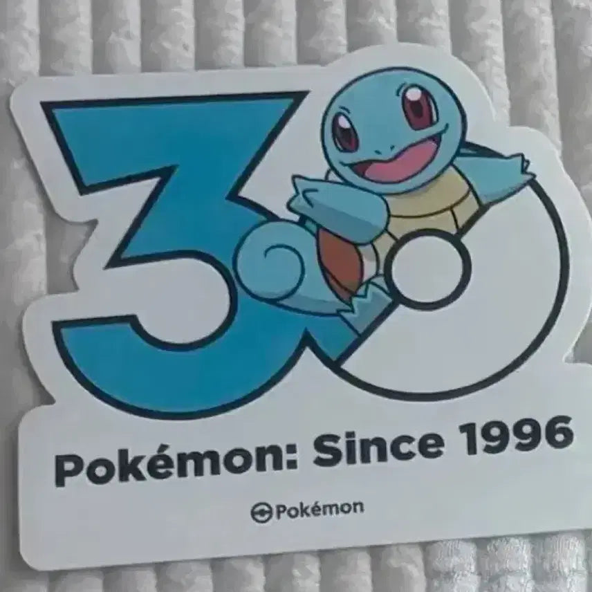 [BUNJANG] Pokémon Squirtle 30th Anniversary Sticker / 꼬부기 포켓몬 30주년 스티커