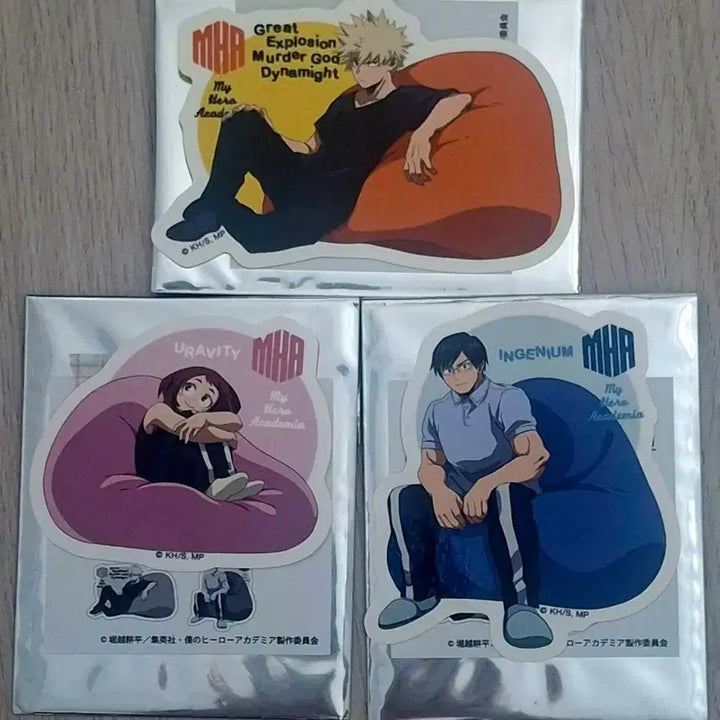 [BUNJANG] My Hero Academia Sticker Bundle Set - Bakugo, Uraraka, Iida / 나의 히어로 아카데미아 나히아 스티커 바쿠고 우라라카 이이다 일괄