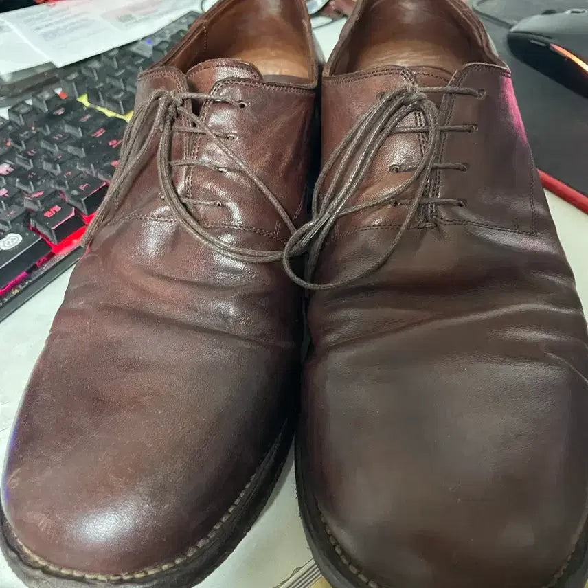 [BUNJANG] Kinch 547 Light Brown Leather Dress Shoes / 킨치 547 라이트 브라운 285