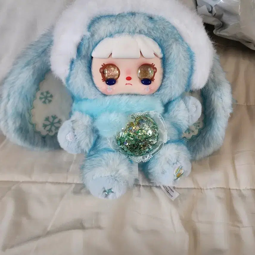 [BUNJANG] Babiesree Mochichi Doll - Blue Bunny Hoodie / 베이비쓰리 모치치