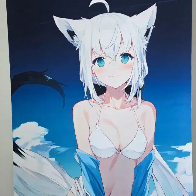 [BUNJANG] Hololive Shirakami Fubuki 2021 Tapestry / 홀로라이브 시라카미 후부키 2021 등신대 태피스트리