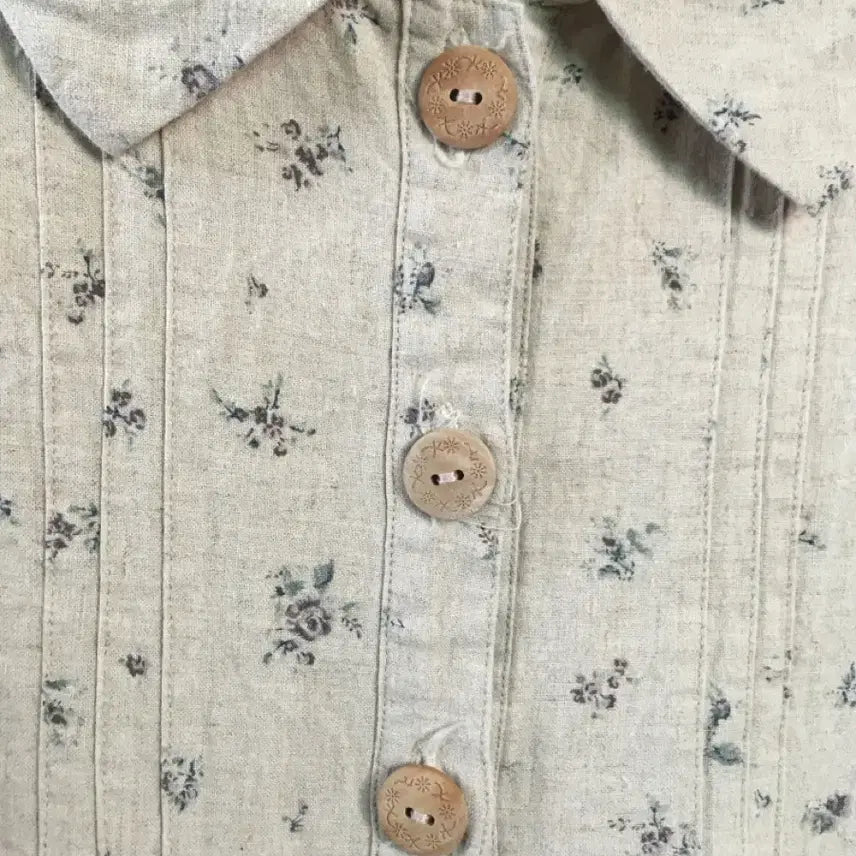 [BUNJANG] Vintage Peter Pan Collar Button Dress / 빈티지 카라 단추 원피스