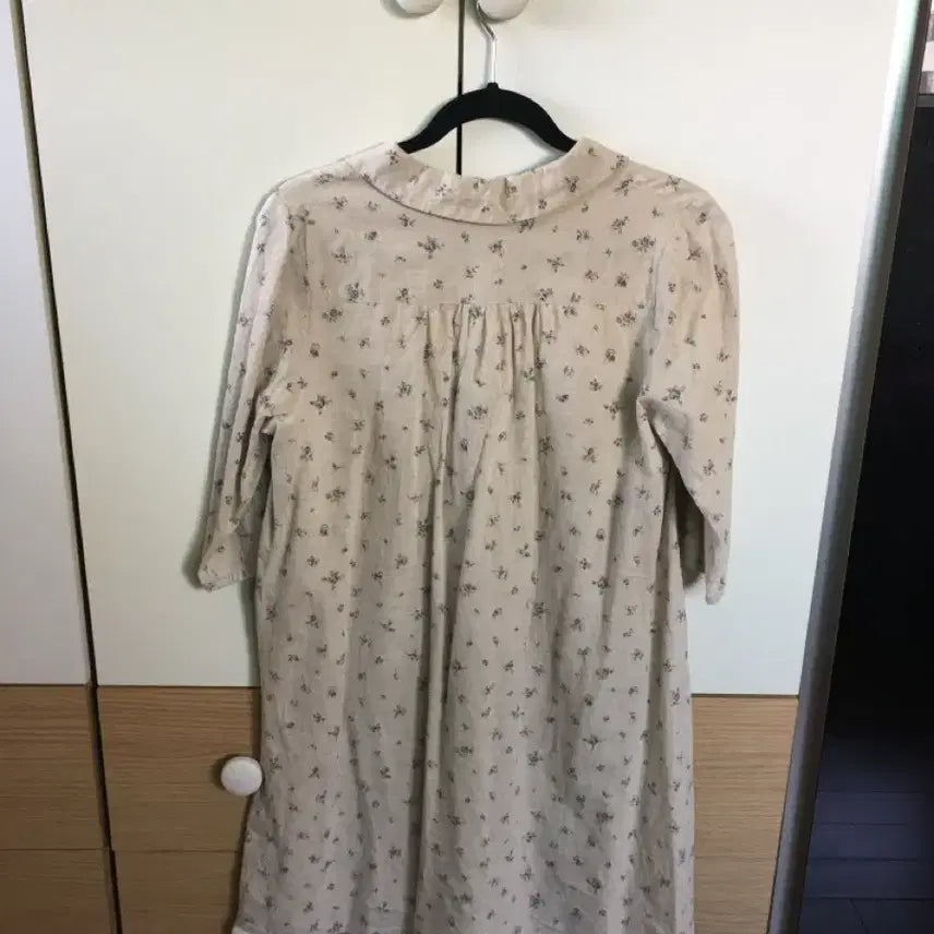 [BUNJANG] Vintage Peter Pan Collar Button Dress / 빈티지 카라 단추 원피스