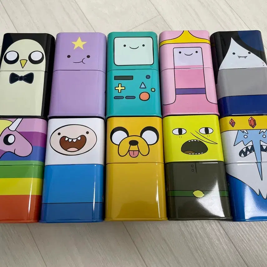 [BUNJANG] Adventure Time Character Tin Case Set / 어드벤처 타임 캐릭터 틴케이스 세트 일괄 판매합니다