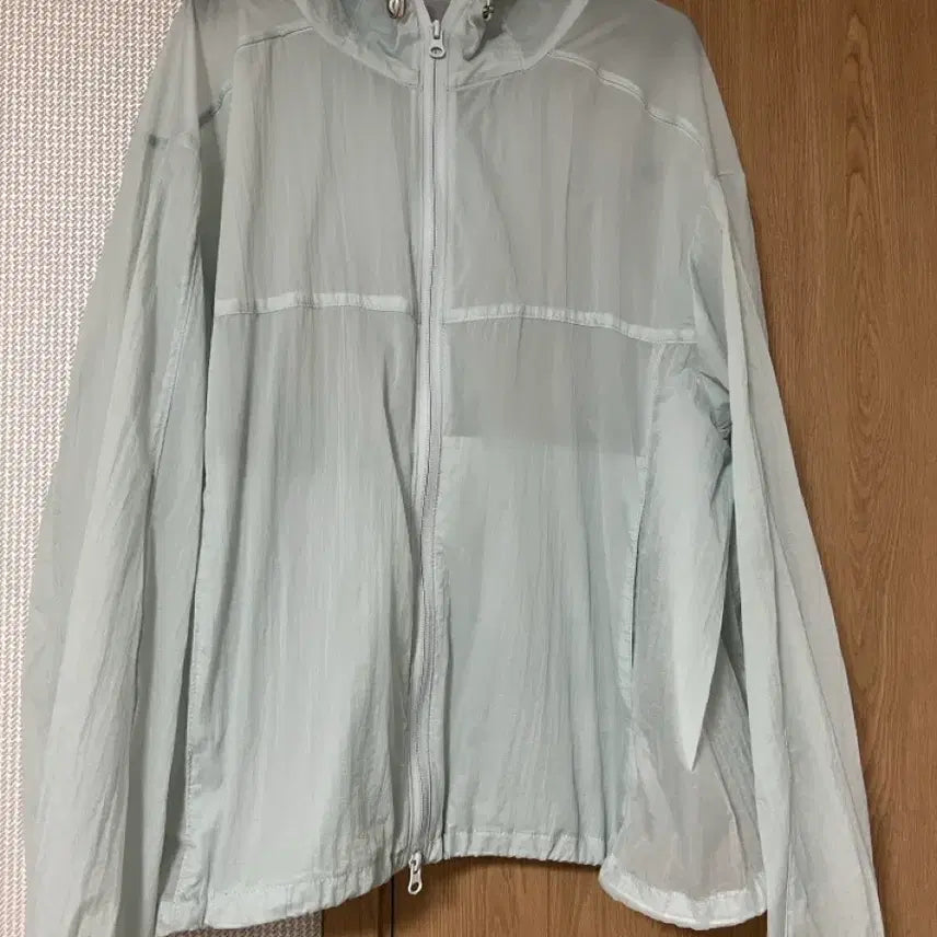 [BUNJANG] Slow Standard Rough Store Sheer Airflow Wind Jacket - Milk Soda / 슬로우스탠다드 라퍼지스토어 시어 에어플로우 윈드 자켓 Milk Soda