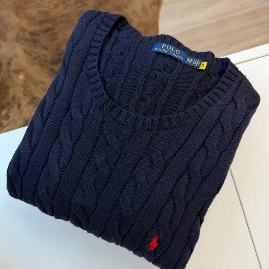 [SOLD OUT] 폴로 랄프로렌 코튼 케이블 톨 사이즈 니트