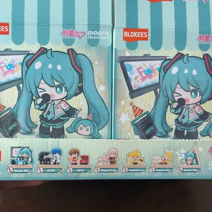 [BUNJANG] Vocaloid Blocky Terrace Party Figure Full Set (6 Types) / (일괄) 보컬로이드 블로키 테라스 파티 피규어