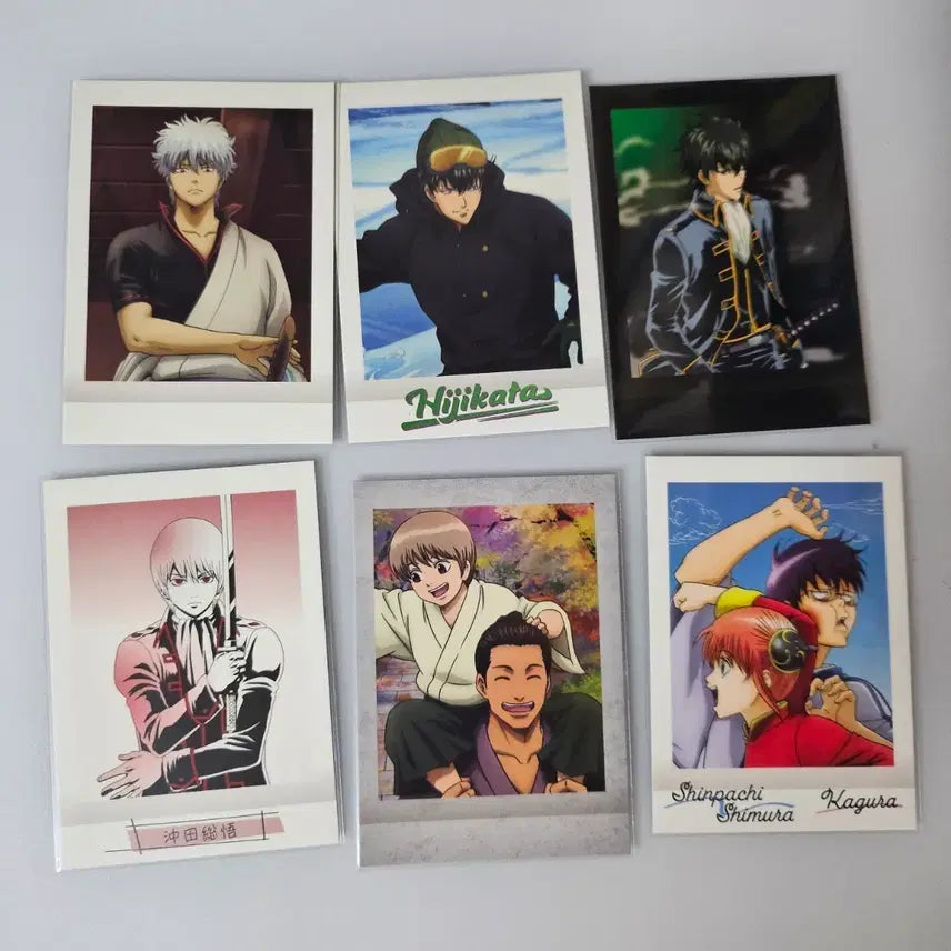 [BUNJANG] Gintama Shinsengumi Character Card Bundle Set / [일괄]은혼 파샤 긴토키 히지카타 소고