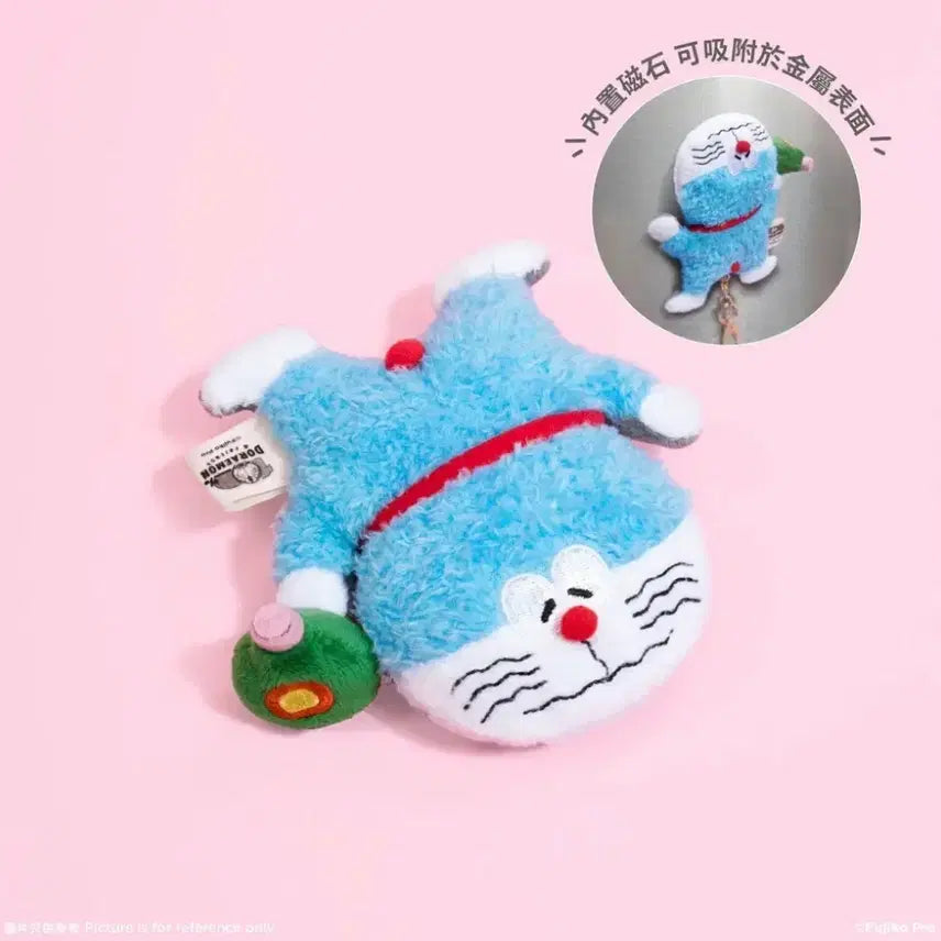 [BUNJANG] 100% Doraemon Hong Kong Limited Edition Flat Mascot Keychain / 100%도라에몽 홍콩 한정 납작 인형 자석 키링 키체인