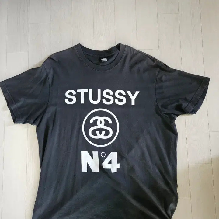 [BUNJANG] Stussy Pigment Dyed No.4 T-Shirt Black XL / 스투시 피그먼트 다이드 스투시 No.4 티셔츠 블랙 (XL)