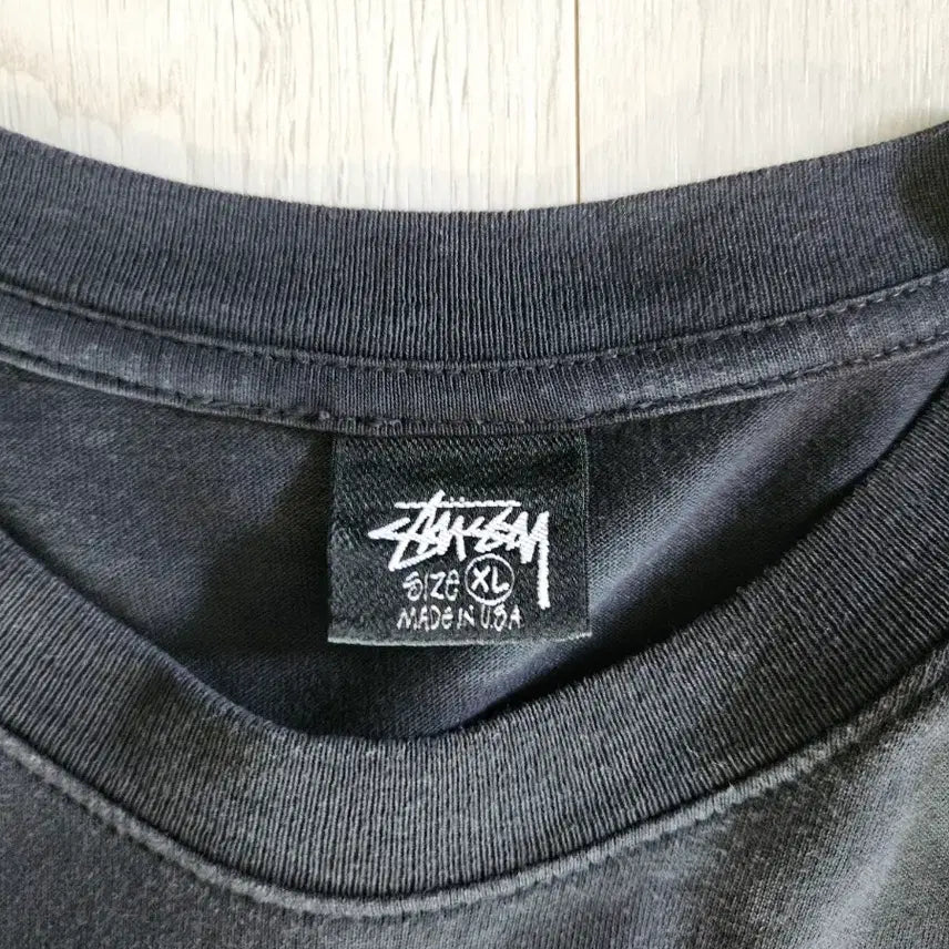 [BUNJANG] Stussy Pigment Dyed No.4 T-Shirt Black XL / 스투시 피그먼트 다이드 스투시 No.4 티셔츠 블랙 (XL)
