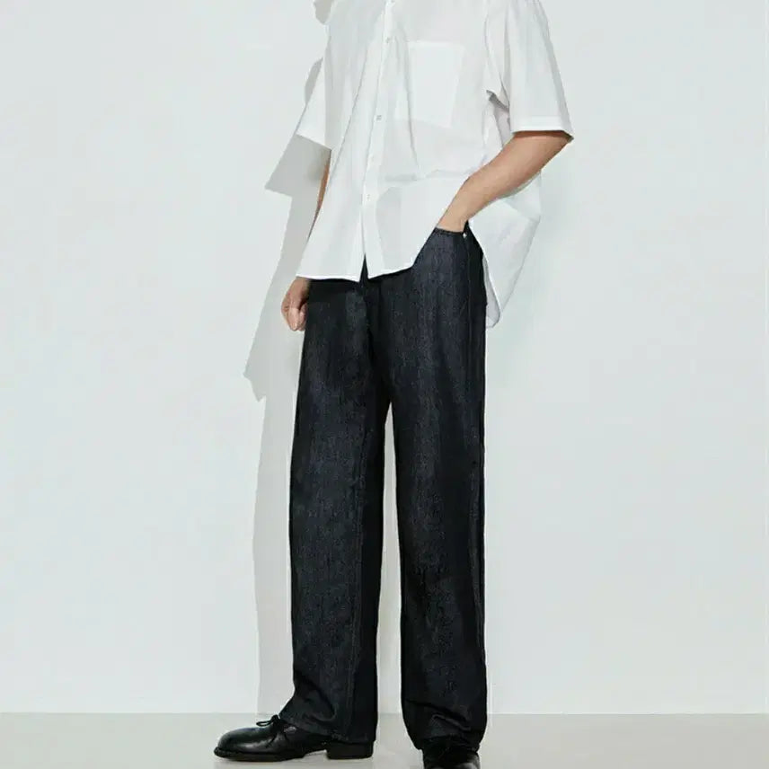 [BUNJANG] Order Archive Non-Fade Wide Denim Pants (Size 30) / 오더아카이브 여름데님 논페이드 와이드 데님팬츠 30
